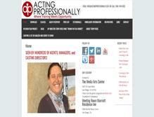 Tablet Screenshot of actingprofessionally.com